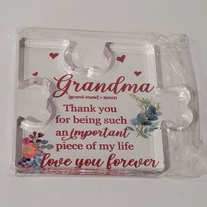 Grandma acrylic puzzle piece